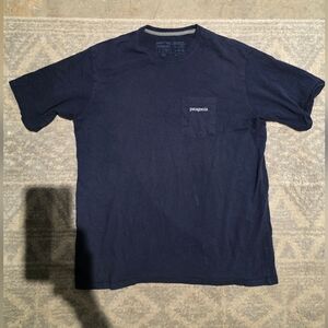 Patagonia Blue Short Sleeve Tee Classic Crew